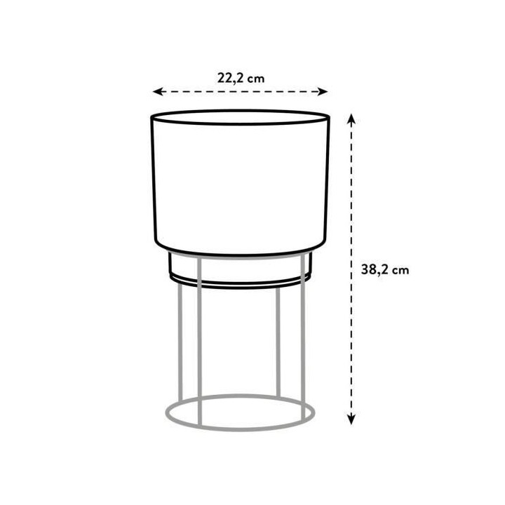 B.for Studio Rond 22 living ciment