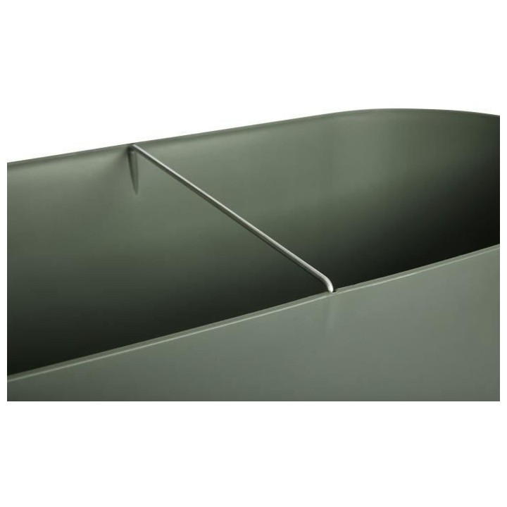 Planteur Ovale GREENVILLE - Plastique - Avec roulettes - Ø60 - Leaf G