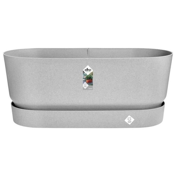 Planteur Ovale ELHO - GREENVILLE - Plastique - Avec roulettes - Living