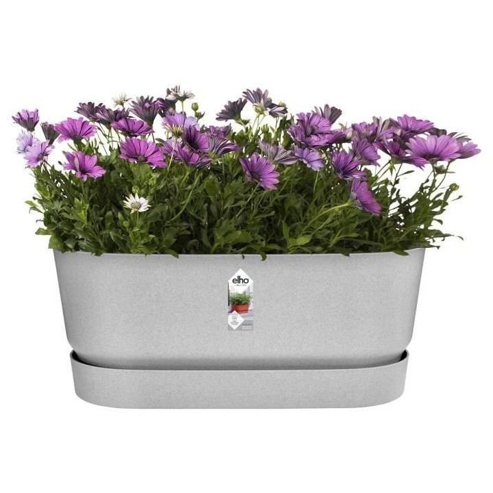 Planteur Ovale ELHO - GREENVILLE - Plastique - Avec roulettes - Living