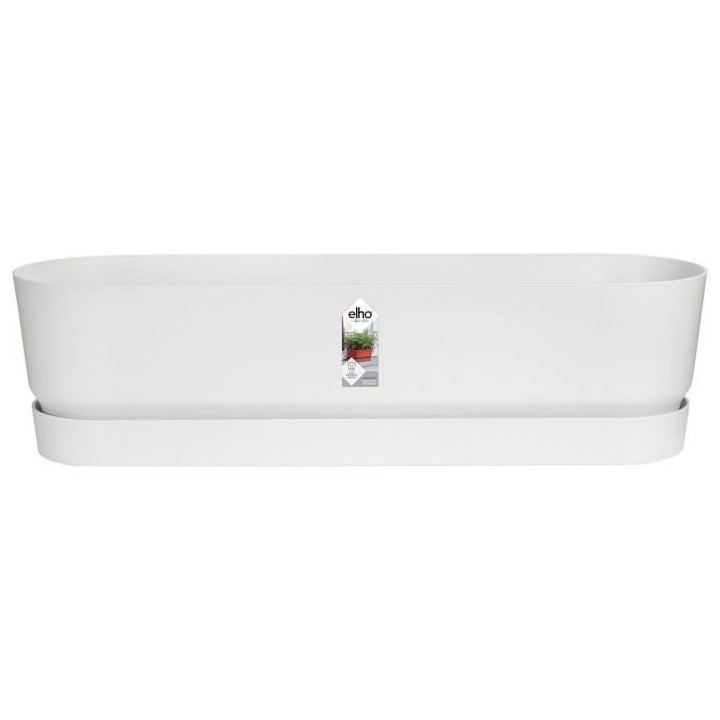 Planteur Ovale ELHO - GREENVILLE - Plastique recyclé - Ø70 - Leaf Gr