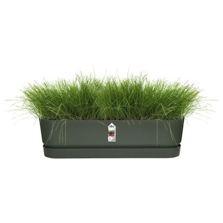 Planteur Ovale GREENVILLE - Plastique - Ø50 - Noir