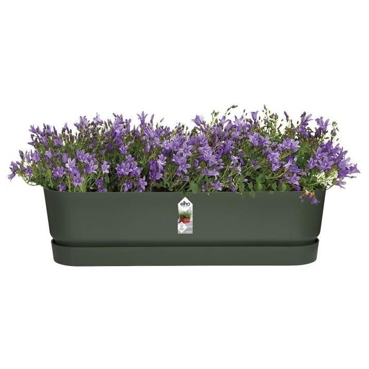 Planteur Ovale GREENVILLE - Plastique - Ø50 - Noir