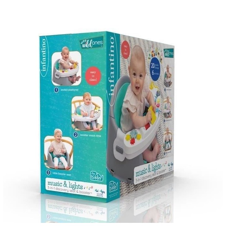 INFANTINO Siege et rehausseur de découverte Musique et Lumieres 3 en