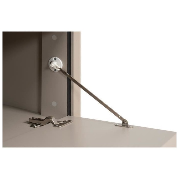 Meuble TV Arona - Capuccino / Noir - 3 abbatants - 175 x 50 x 38 cm