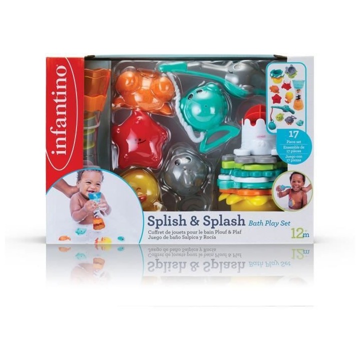 INFANTINO Coffret de bain 17 pcs