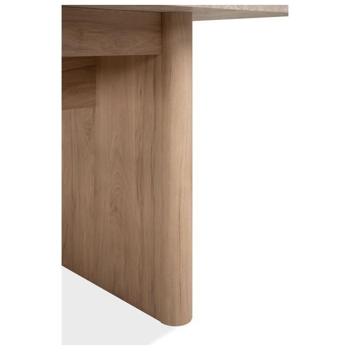 Table extensible - Sai 80A - Décor Chene Jackson / Imitation pierre b