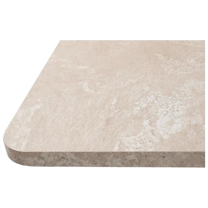 Table extensible - Sai 80A - Décor Chene Jackson / Imitation pierre b