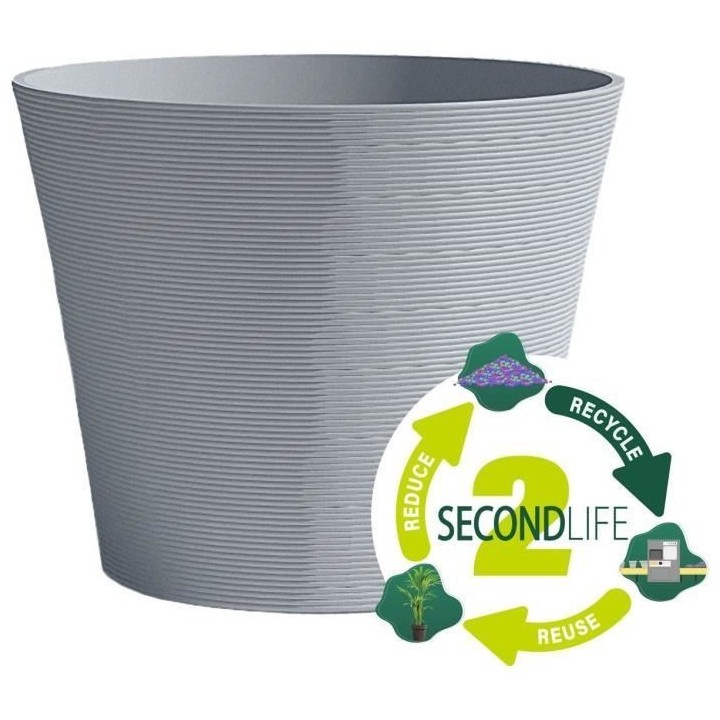 Pot de fleurs - GARDEN ID - Green Care Sense Pierre bleue - 50 x 41 cm