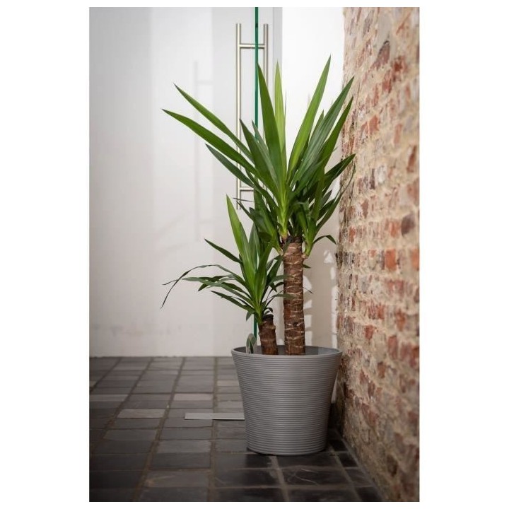 Pot réserve d'eau - GARDEN ID - Green Care Sense Taupe 40 cm - Garant