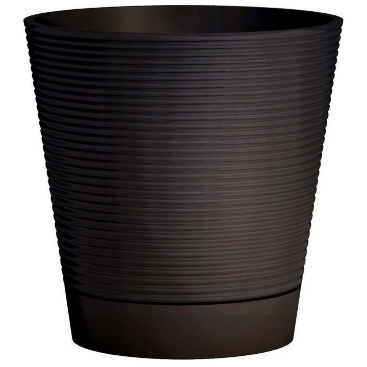 Pot réserve d'eau - GARDEN ID - Green Care Sense Noir-Anthracite 40 c