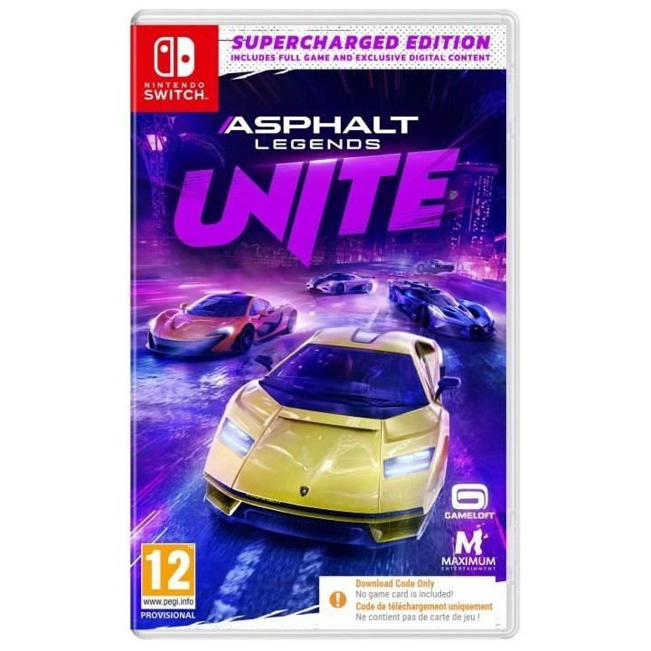 Asphalt Legends Unite - Jeu Nintendo Switch - Supercharged Edition