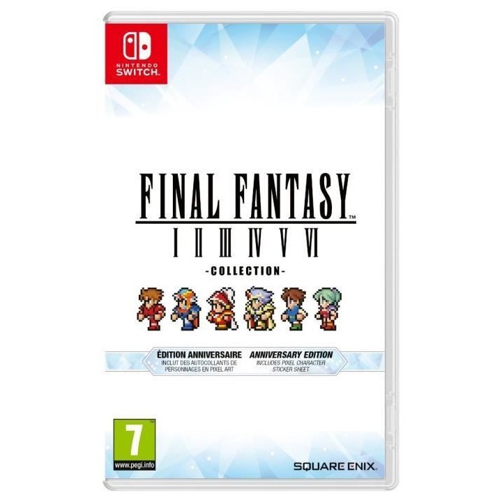 Final Fantasy I a VI - Jeu Nintendo Switch - Édition Anniversaire