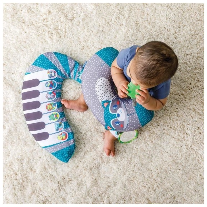 INFANTINO Piano & coussin 3 en 1 raton laveur