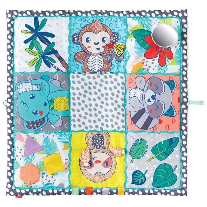 INFANTINO Tapis géant découverte des sens - 120 x 120 cm