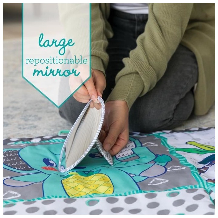 INFANTINO Tapis géant découverte des sens - 120 x 120 cm