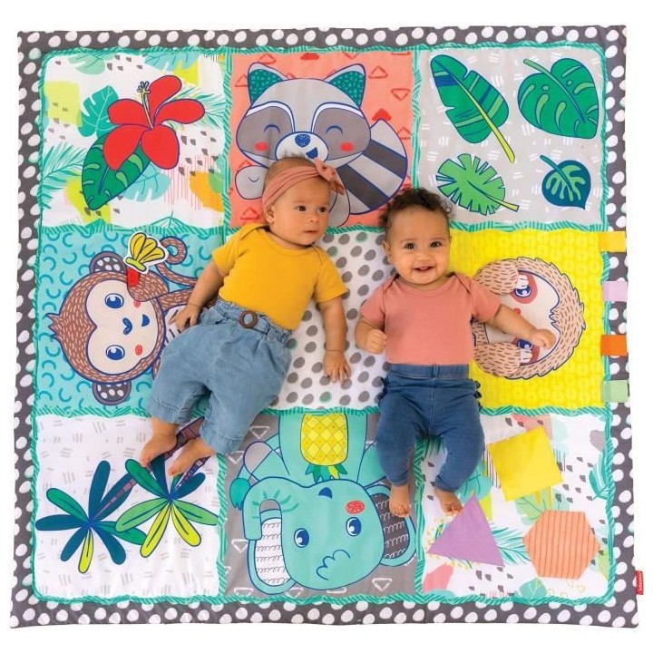 INFANTINO Tapis géant découverte des sens - 120 x 120 cm