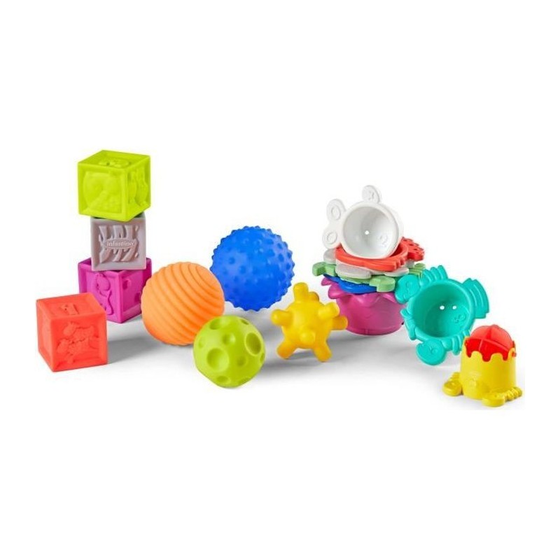 INFANTINO Coffret sensoriel 16 pieces