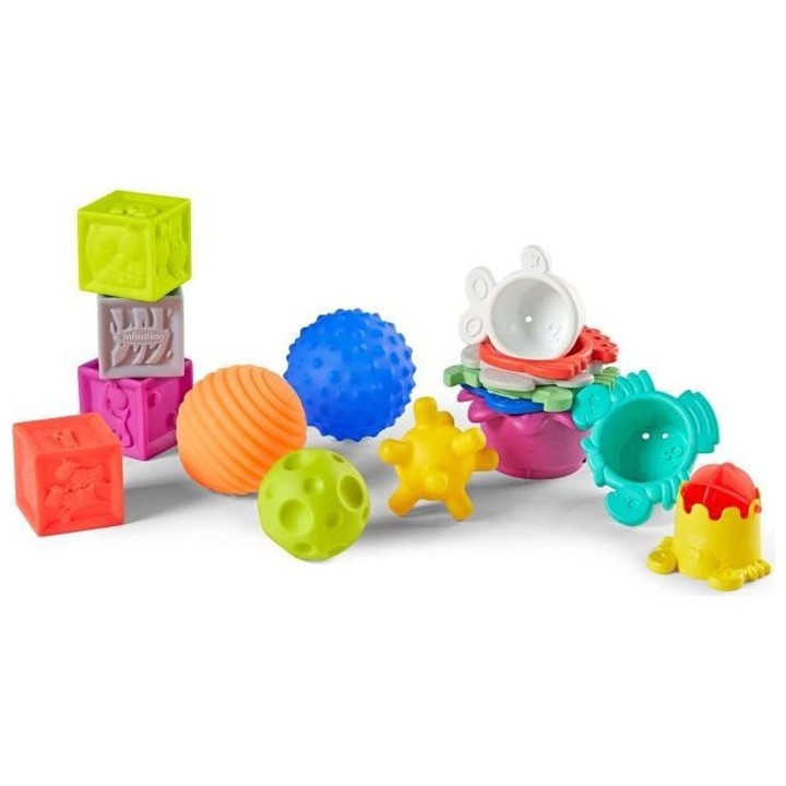 INFANTINO Coffret sensoriel 16 pieces