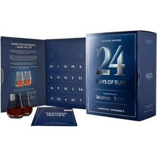 24 Days of Rum - Box dégustation de Rhum - Édition Bleue - 24x2cl +