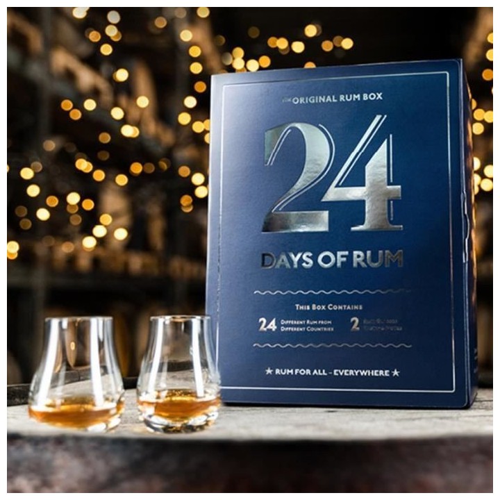24 Days of Rum - Box dégustation de Rhum - Édition Bleue - 24x2cl +