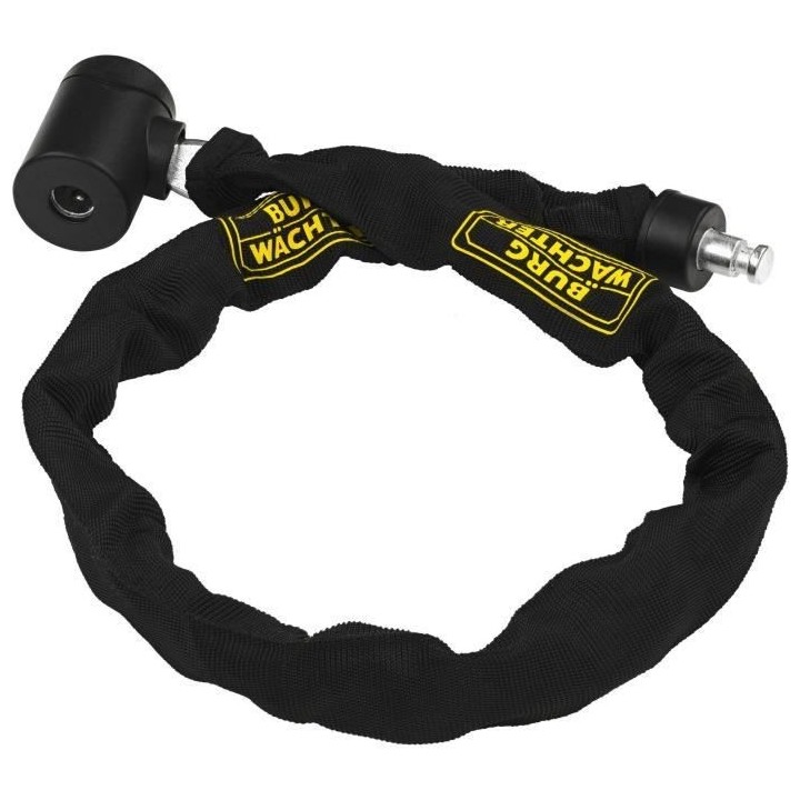 Antivol vélo chaîne - BURG WACHTER - 580 90 BLACK - Acier 6 mm - Tex