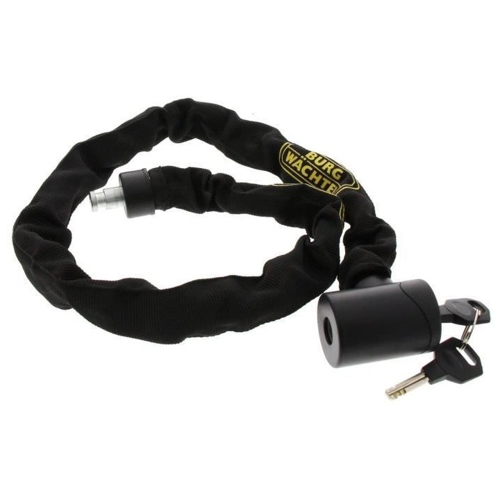 Antivol vélo chaîne - BURG WACHTER - 580 90 BLACK - Acier 6 mm - Tex