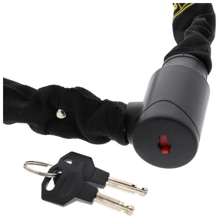 Antivol vélo chaîne - BURG WACHTER - 580 90 BLACK - Acier 6 mm - Tex