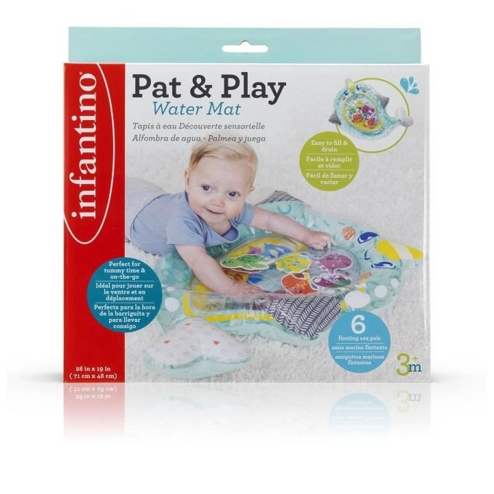 INFANTINO Tapis a eau Découverte sensorielle licorne des mers - 71 x