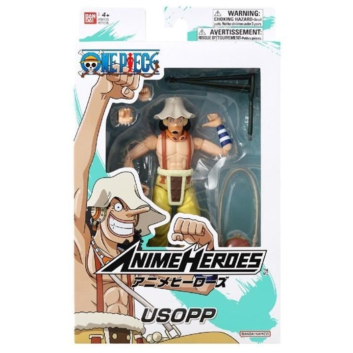 Figurine Anime Heroes - Bandai - One Piece - Usopp - 17 cm