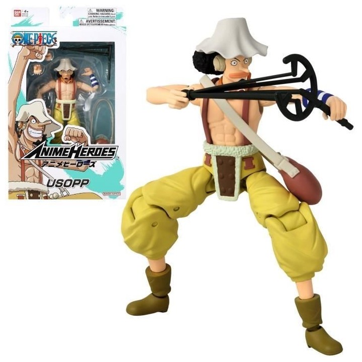 Figurine Anime Heroes - Bandai - One Piece - Usopp - 17 cm