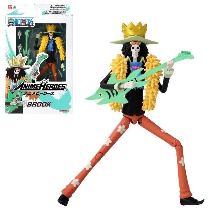 Figurine Anime Heroes - Bandai - One Piece - Brook - 17 cm