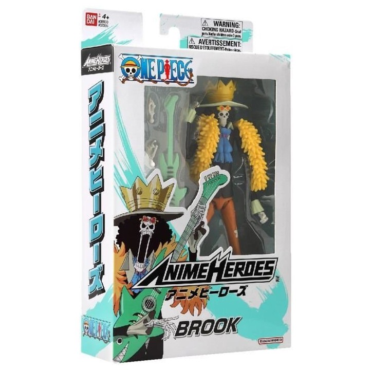Figurine Anime Heroes - Bandai - One Piece - Brook - 17 cm