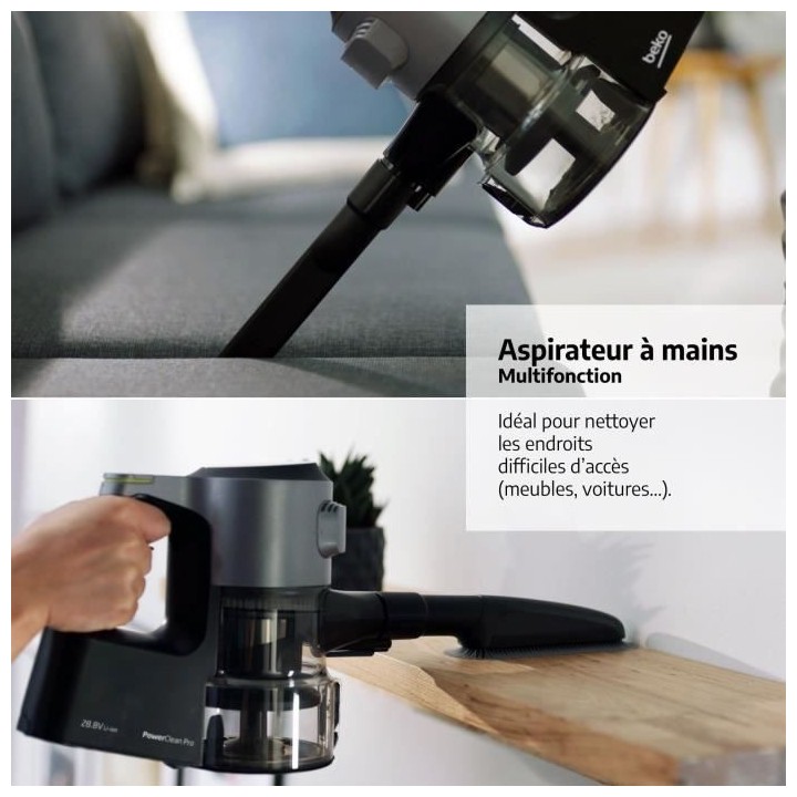 BEKO VRT95929VI - Aspirateur Balai - 210 Airwatts - 3 vitesses - Bross