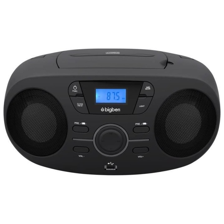 BIGBEN CD61NUSB LECTEUR CD/USB/RADIO portable avec effets lumineux - N