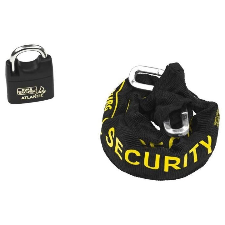 Chaîne antivol - BURG WACHTER - SKM 6/60/NI40 - 60 cm, acier carré c