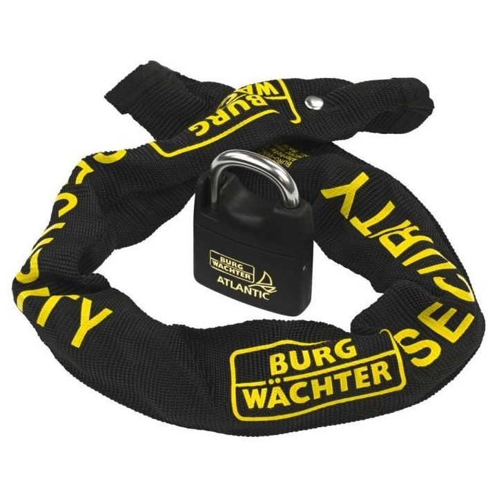 Chaîne antivol - BURG WACHTER - SKM 6/60/NI40 - 60 cm, acier carré c