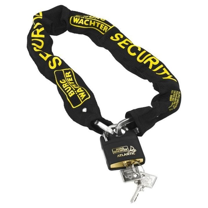 Chaîne antivol - BURG WACHTER - SKM 6/60/NI40 - 60 cm, acier carré c