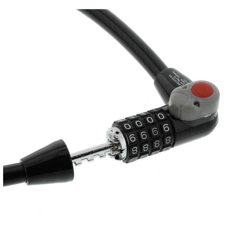 Antivol vélo - BURG WACHTER - 230 180 L - Code, 180 cm, acier 12 mm,