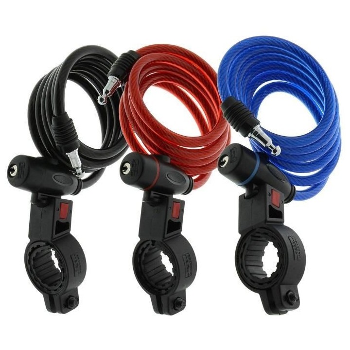Câble antivol vélo - BURG WACHTER - 1 260 100 - Spiral 100 cm, acier