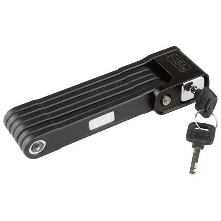 Antivol vélo pliable - BURG WACHTER - 790 90 BLACK SB - Haute sécuri