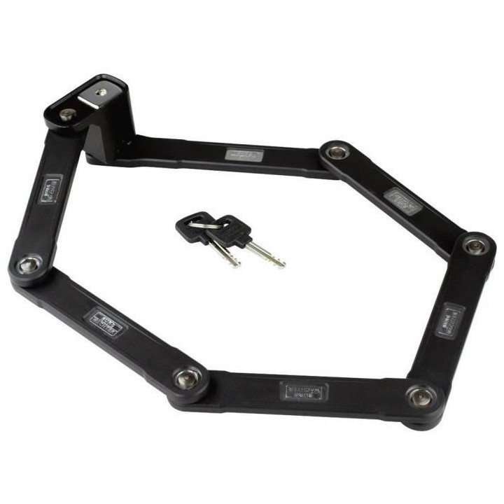 Antivol vélo pliable - BURG WACHTER - 790 90 BLACK SB - Haute sécuri