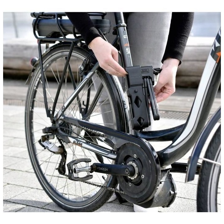 Antivol vélo pliable - BURG WACHTER - 790 90 BLACK SB - Haute sécuri