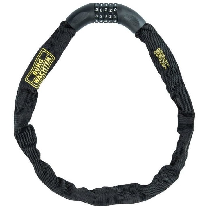 Antivol vélo chaîne - BURG WACHTER - 280 C 90 BLACK - Acier 6 mm, ga