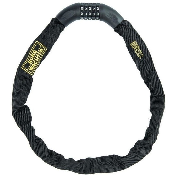 Antivol vélo chaîne - BURG WACHTER - 280 C 90 BLACK - Acier 6 mm, ga