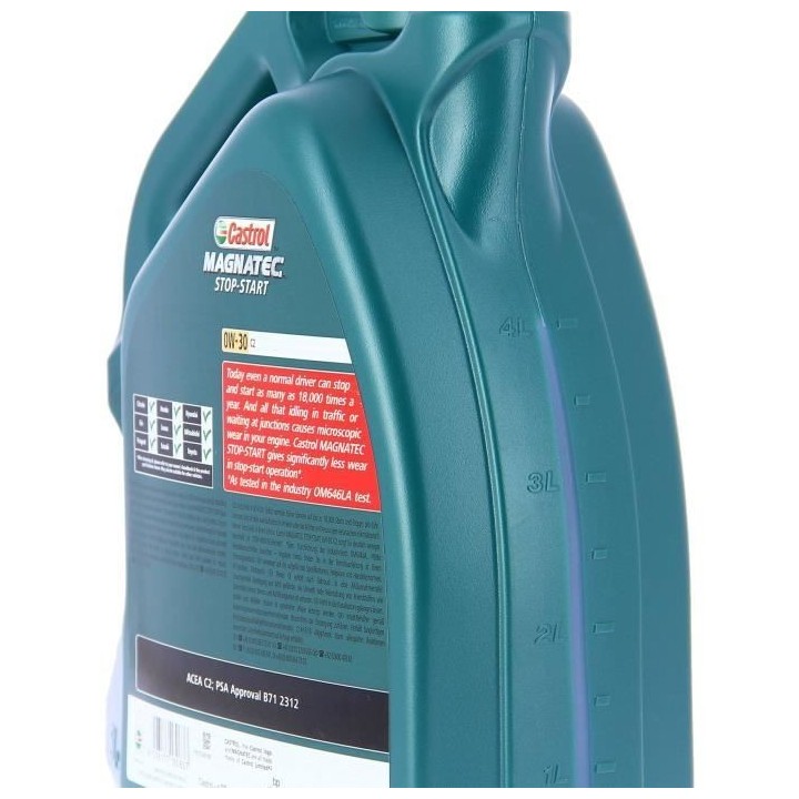 Huile moteur - CASTROL - Magnatec S 0W-30 C2 - 5L