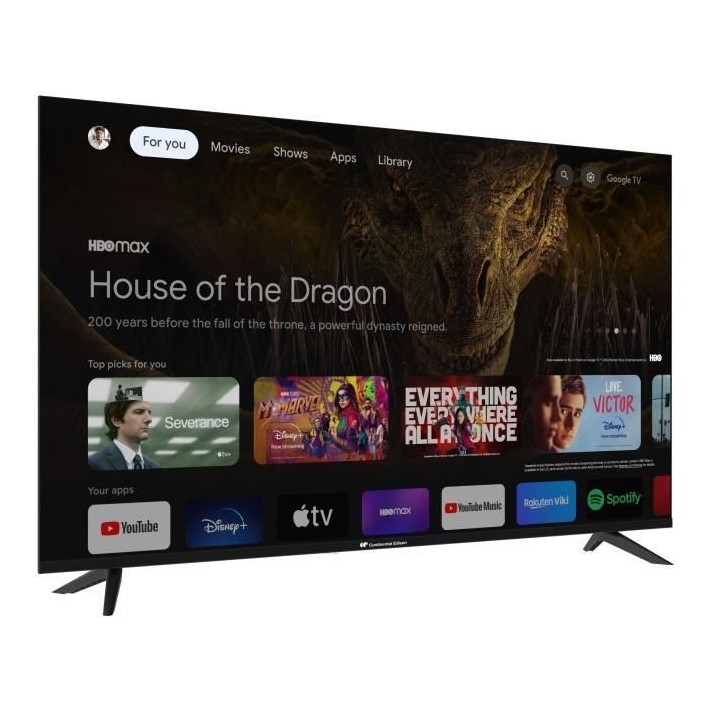 TV LED - CONTINENTAL EDISON - CELED55SQLDV24B6 - 55'' (139 cm) - QLED