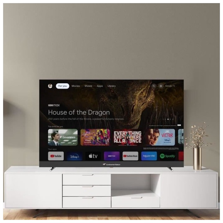 TV LED - CONTINENTAL EDISON - CELEDGAM55QV24B6 - 55'' (139 cm) - QLED