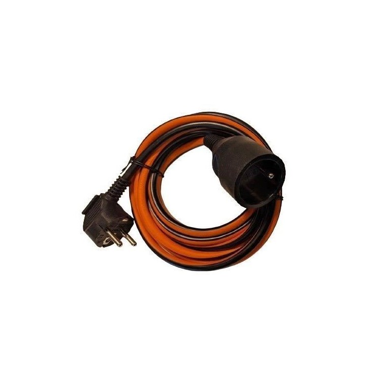 Prolongateur Dual color - CHACON - Noir / Orange - H05VV-F 3G1,5 - 10