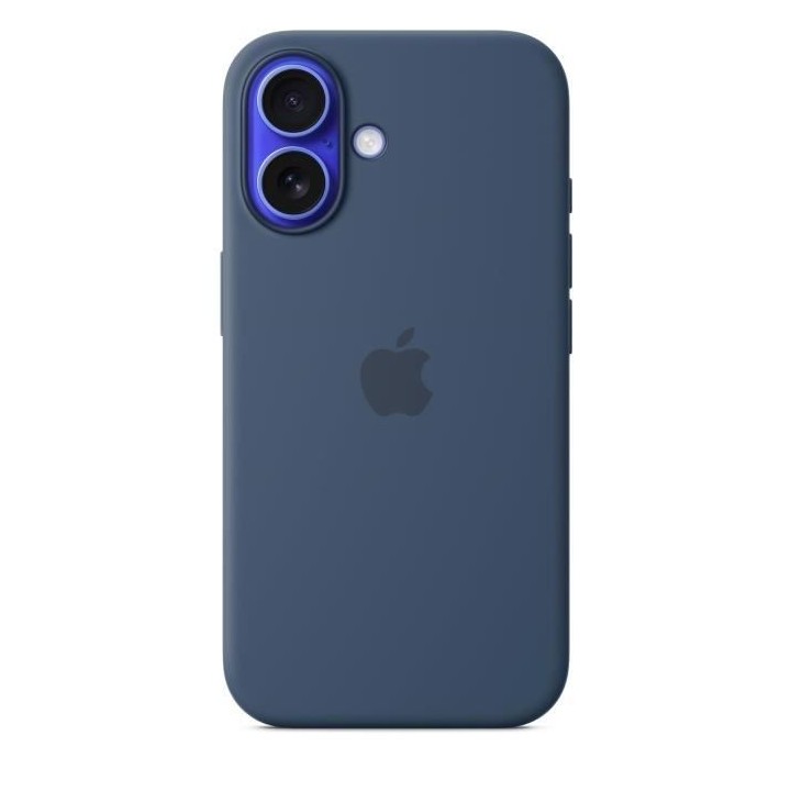 APPLE iPhone 16 - Coque en silicone avec MagSafe - Denim